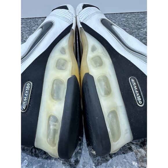 NIKE 2006 AIR MAX 180 Mens Size 13 BASKETBALL Gym SHOES WHITE BLACK 313705-102 main image 12